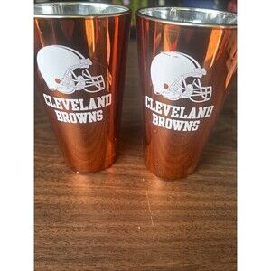 Cleveland Browns 16 Oz Custom Glass Tumbler Set Of 2
